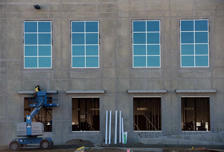 Construction of a warehouse facility in the Inland Empire.