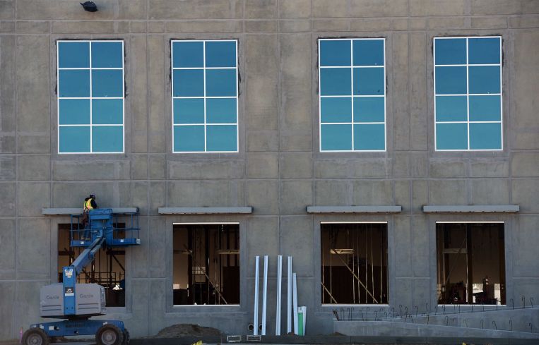 Construction of a warehouse facility in the Inland Empire.