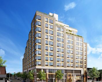 A rendering for the 128-unit Allora project in Bayonne, N.J.