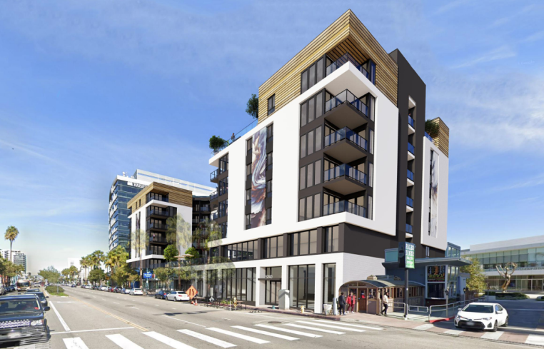 One site is a 30,900-square-foot land parcel at 5240 Lankershim Boulevard in North Hollywood in the San Fernando Valley, which will become 128 apartments.