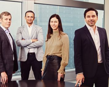 Steven Pack, Siddharth Shrivastava, Miriam Wheeler, and Tim Richards of Goldman Sachs