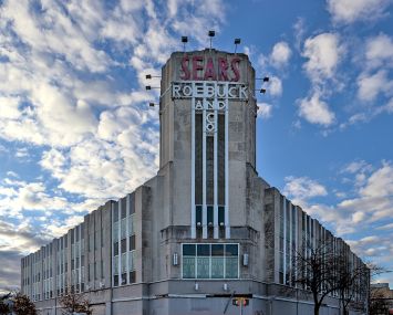 The Sears, Roebuck and Co. building in Flatbush, Brooklyn.