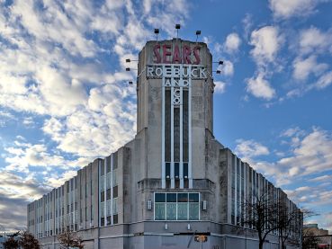 The Sears, Roebuck and Co. building in Flatbush, Brooklyn.