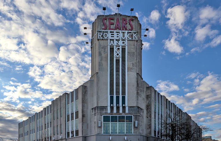 The Sears, Roebuck and Co. building in Flatbush, Brooklyn.