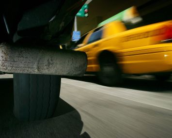 A car tailpipe