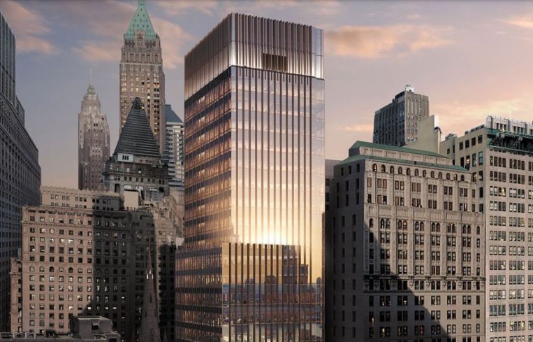 An office tower in Manhattan.