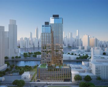 A rendering of Tower 77.