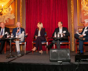 From left: Sten Sandlund, Dennis Schuh, Lauren Hochfelder, Morris Betesh, and Jay Neveloff