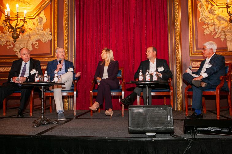 From left: Sten Sandlund, Dennis Schuh, Lauren Hochfelder, Morris Betesh, and Jay Neveloff