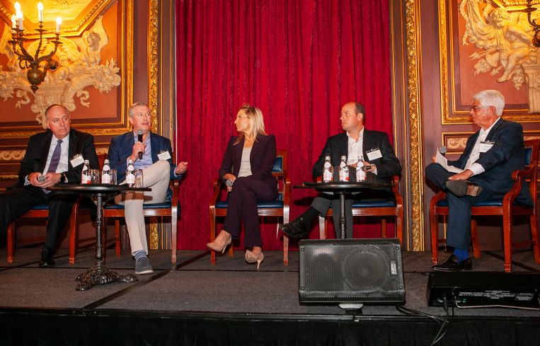 From left: Sten Sandlund, Dennis Schuh, Lauren Hochfelder, Morris Betesh, and Jay Neveloff