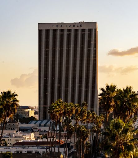 the Equitable Building in Los Angeles California's Koreatown district.