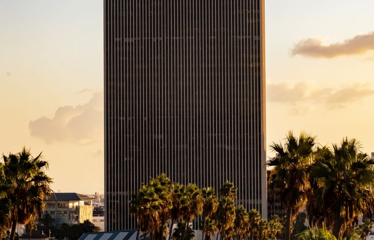 the Equitable Building in Los Angeles California's Koreatown district.