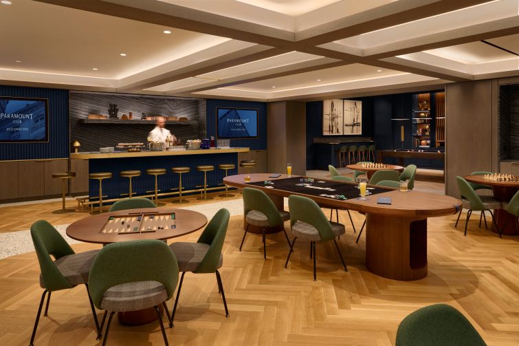 The Game Room at the Paramount Club.