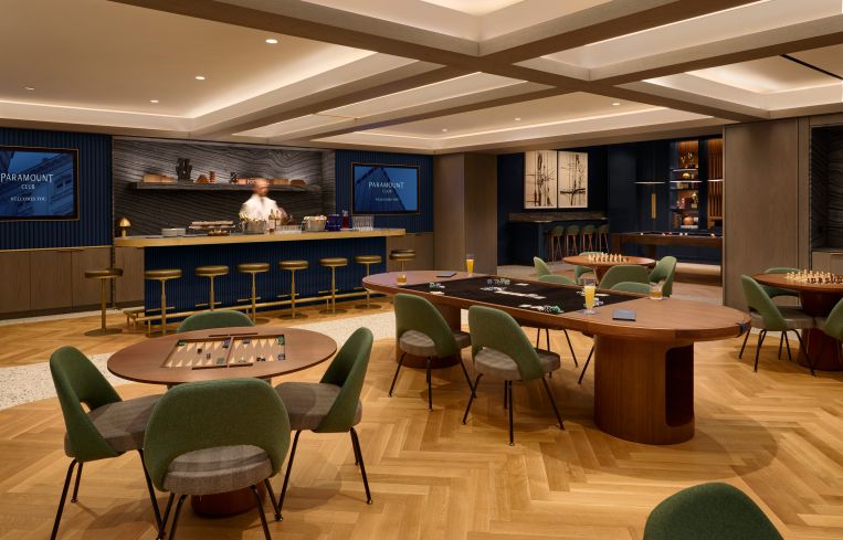 The Game Room at the Paramount Club.