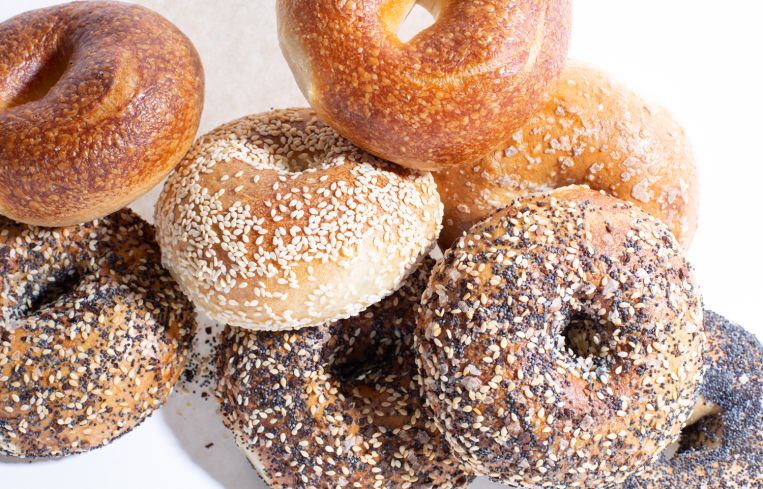 Bagels from PopUp Bagels.