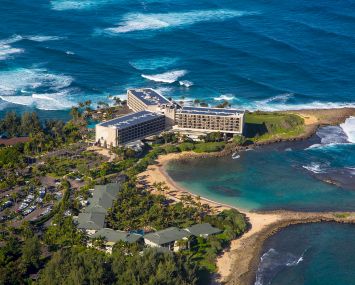 Aerial photo of Turtle Bay Resort, Oahu, Hawaii