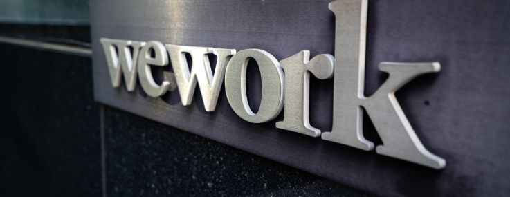 WeWork logo.