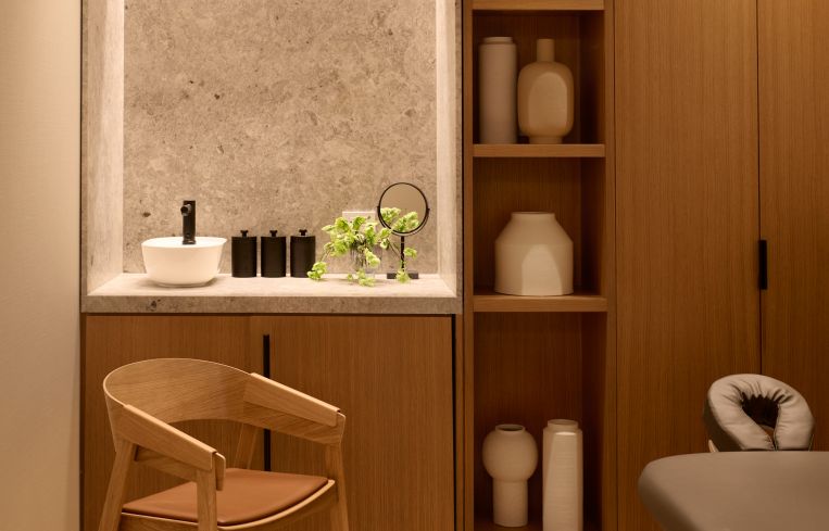 A treatment room at the Paramount Club.