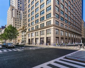 The lower floors of an office building in Midtown South.