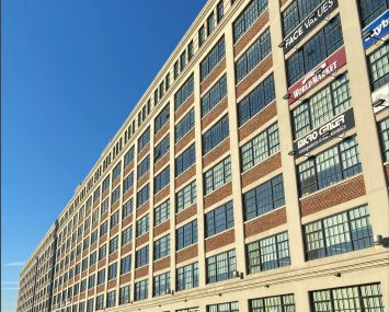 An industrial building in Brooklyn.