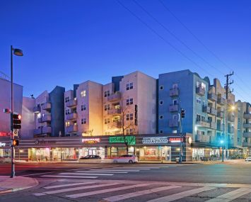 AVA North Hollywood was built at 5077 Lankershim Boulevard in 2015.