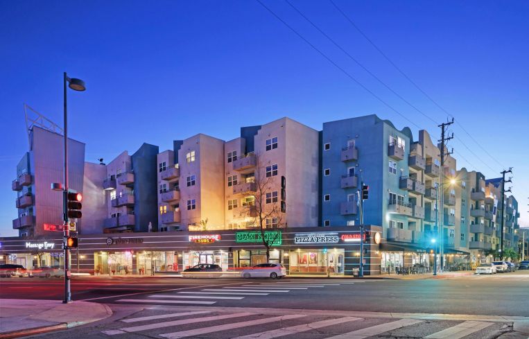 AVA North Hollywood was built at 5077 Lankershim Boulevard in 2015.