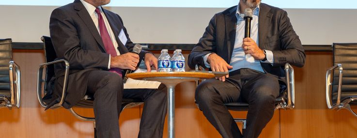 Anthony Mann (left) and Jaime Torres-Springer at Commercial Observer's Public Projects Forum