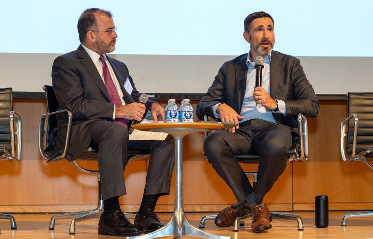 Anthony Mann (left) and Jaime Torres-Springer at Commercial Observer's Public Projects Forum