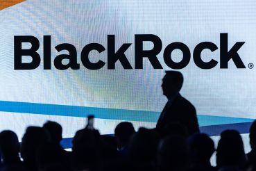 Blackrock's logo is shown at Il Salone Del Risparmio Fair In Milan