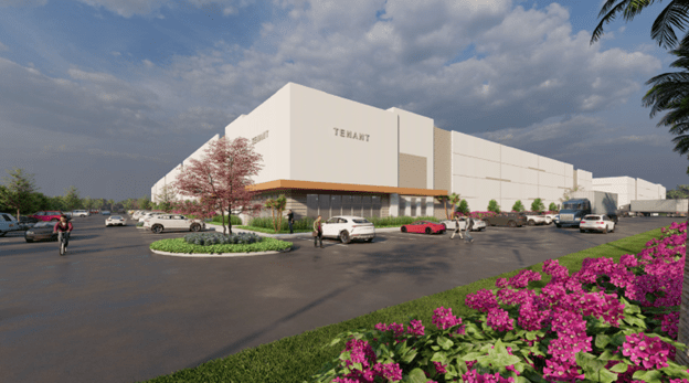 Rendering of Egret Point Logistics Center in Boynton Beach, Fla.