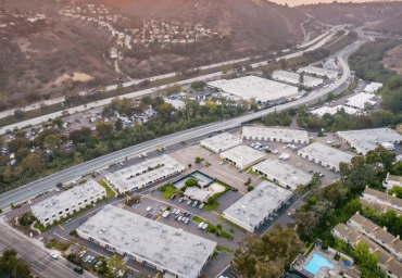An aerial view of the Rose Canyon Commons industrial park in San Diego. 