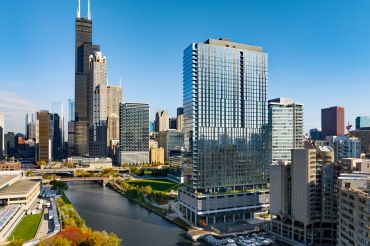 A shot of downtown Chicago. 