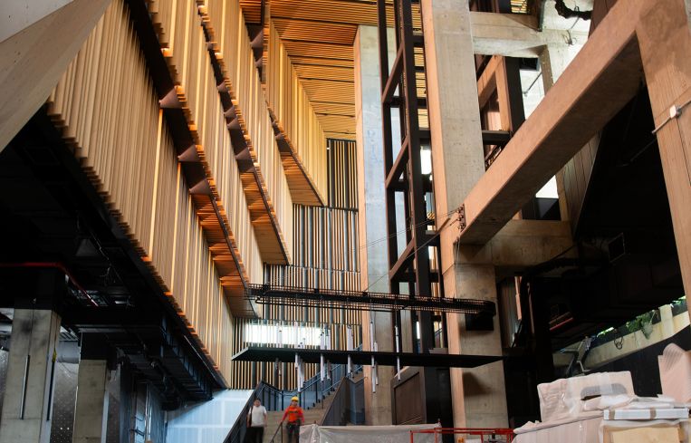 A large indoor atrium area.