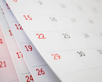 Calendar page flipping sheet.