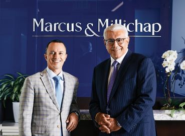 Hessam Nadji, president and CEO of Marcus & Millichap, and Richard Matricaria, chief operating officer of the firm’s Western Division.