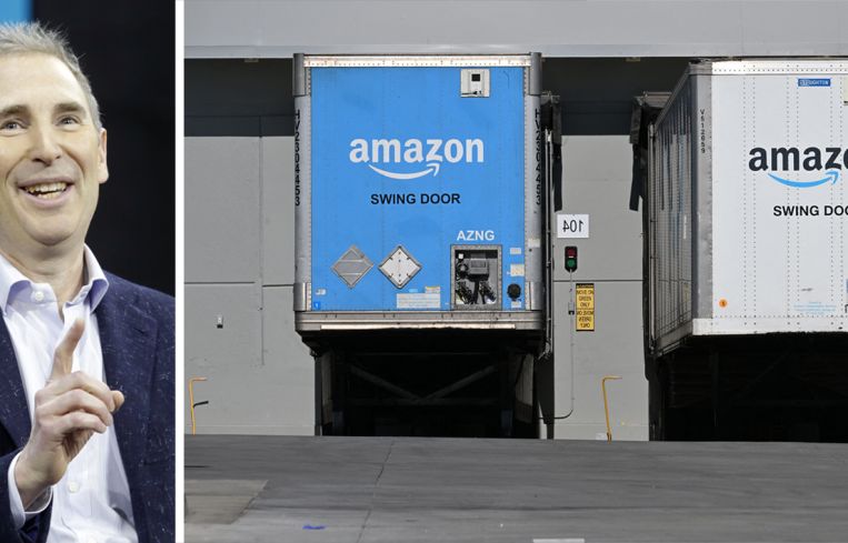 Andy Jassy - Amazon loading dock at warehouse