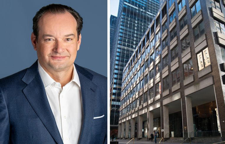 Tradeweb CEO Billy Huit and 245 Park Avenue.