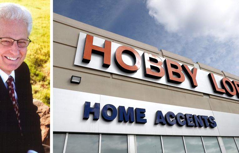 David Green and a Hobby Lobby store.