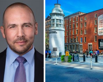 Howard Hughes Corp. CEO David O'Reilly and the South Street Seaport.