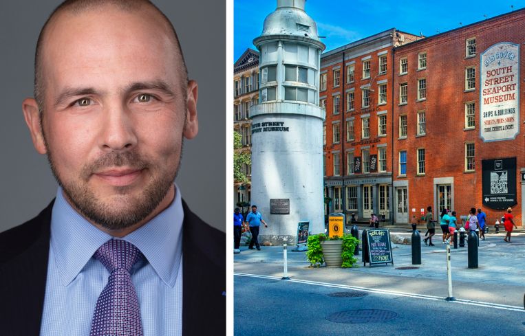 Howard Hughes Corp. CEO David O'Reilly and the South Street Seaport.