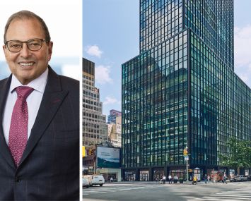 Durst Organization Chairman Douglas Durst and 825 Third Avenue.