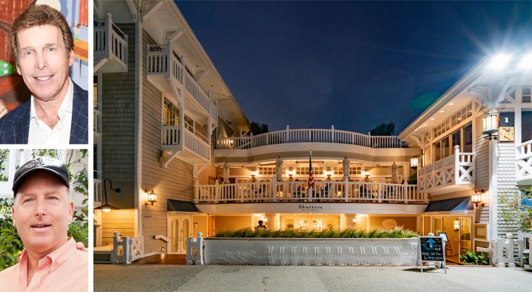 Edward Slatkin, Thomas Slatkin, and Shutters on the Beach hotel in Santa Monica, Calif.