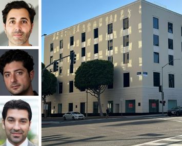 Tinder Founder Justin Mateen, Cannon TTM CEO Tyler Mateen, Parallel Acquisitions Principal Pouya Abdi and Wilshire Rodeo Plaza.