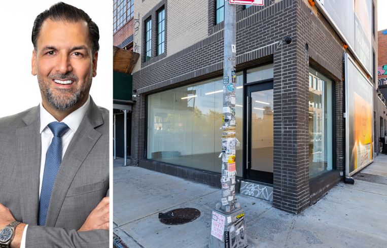 Meridian Capital's James Famularo and 17 Kent Avenue, Brooklyn.