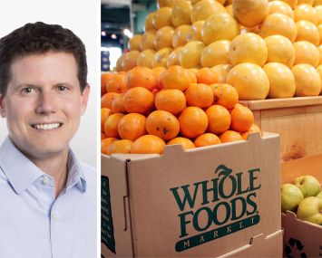 Whole Foods Market CEO Jason Buechel and a Whole Foods Market.