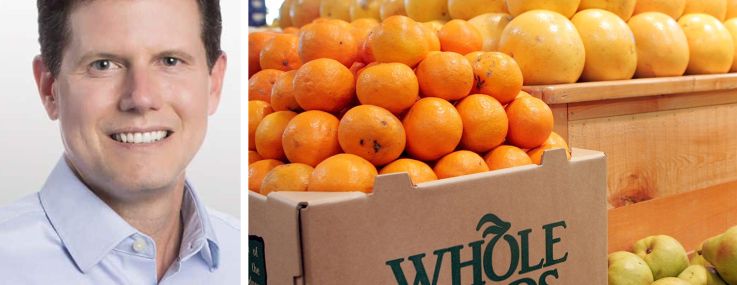 Whole Foods Market CEO Jason Buechel and a Whole Foods Market.