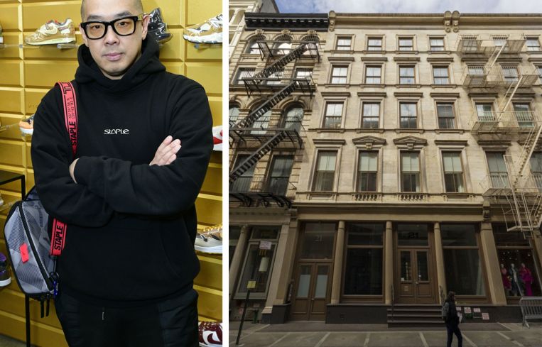 Staple Pigeon founder Jeff Staple and 21 Mercer Street.