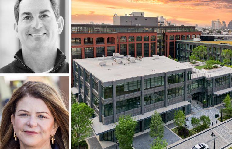 MAG Partners Founder and CEO MaryAnne Gilmartin, Longeviti Neuro Solutions CEO Jesse Christopher and 301 Mission Boulevard, Baltimore, Md.