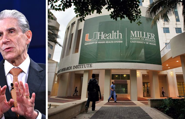 University of Miami president Julio Frenk and the University of Miami School of Medicine.