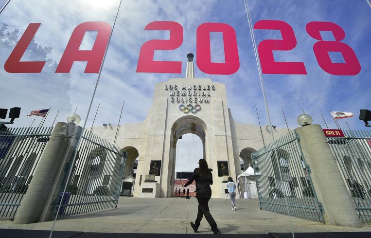 The Los Angeles Coliseum.